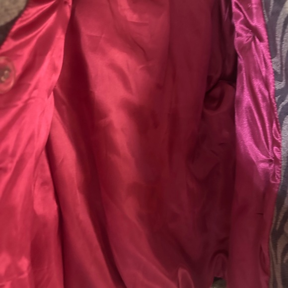 Dollhouse Black and Gray Zebra Print Pea Coat - Picture 6 of 8